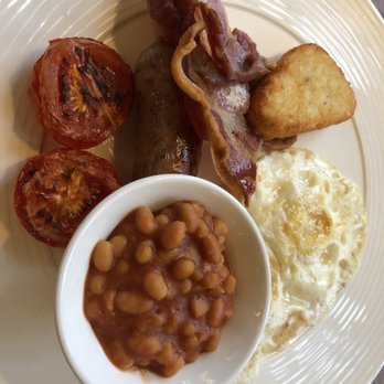 The Refectory - English breakfast minus the mushroom and black pudding - Breakfast & Brunch Near Me - Callow End, WOR