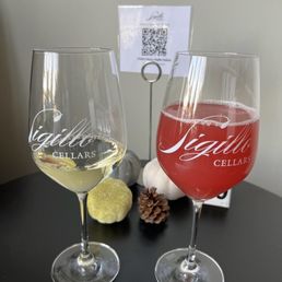 Viognier and sparkling water