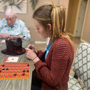 Noble Hospice - Noble Hospice volunteer hosting a game night. - Hospice Near Me - Mesa, Arizona Noble Hospice - Noble Hospice volunteer hosting a game night. - Hospice Near Me - Mesa, Arizona
