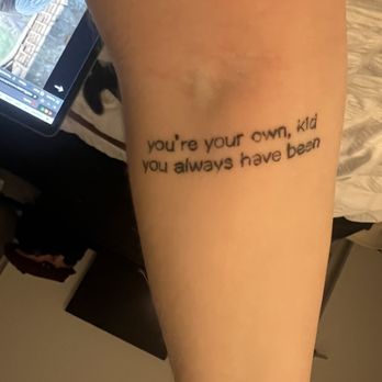 Jersey City Tattoo - Bad, uneven lettering - Tattoo Near Me - Jersey City, New Jersey Jersey City Tattoo - Bad, uneven lettering - Tattoo Near Me - Jersey City, New Jersey