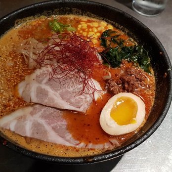 Ganko Ittetsu Ramen - Spicy flavor, quite good but didnt finish the soup, - Ramen Near Me - Brookline, Massachusetts