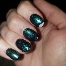 Gel on top of the dip that peeled off on the day of my event.