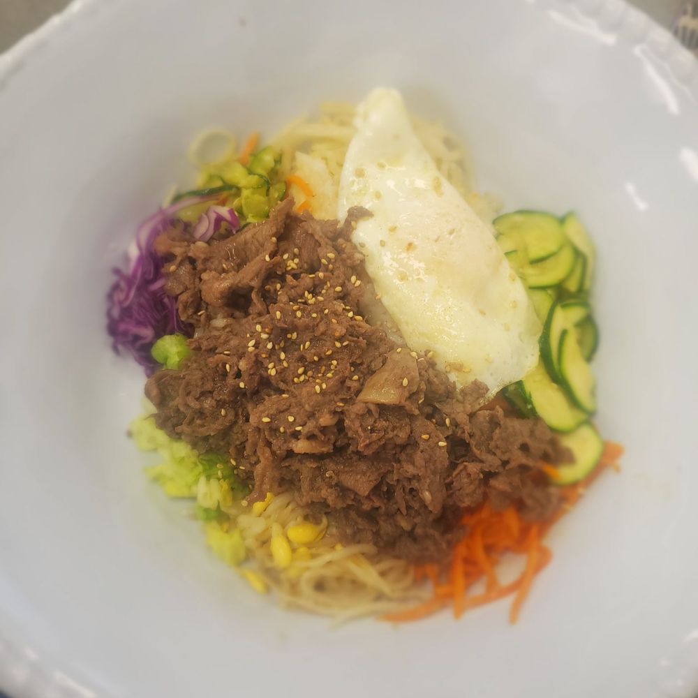 Galbiya - Bibimbop with beef . Very good. I'd definitely will eat this again. - Korean Near Me - Springfield, Tennessee Galbiya - Bibimbop with beef . Very good. I'd definitely will eat this again. - Korean Near Me - Springfield, Tennessee