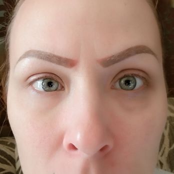 Swan Consulting Permanent Cosmetics - When my eyebrows were completely healed. Still not symmetrical. Still too curvy. Still not what i asked for. - Permanent Makeup Near Me - Glen Burnie, Maryland