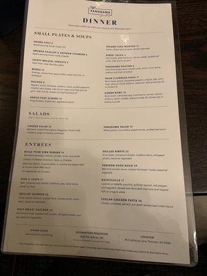 Menu photo 1 Panorama Six82 Thornton, NH Menu photo 1 Panorama Six82 Thornton, NH