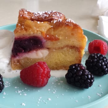 Influx - Bread pudding, berries & whipped cream - Coffee & Tea Near Me - San Diego, California Influx - Bread pudding, berries & whipped cream - Coffee & Tea Near Me - San Diego, California