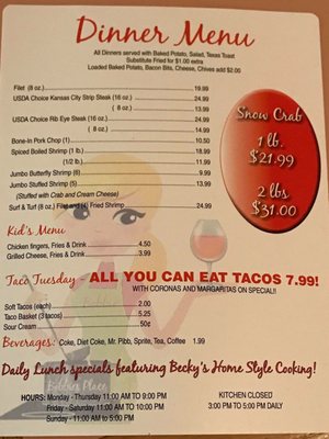 Menu photo 3 Bobbie's Place Raymore, MO