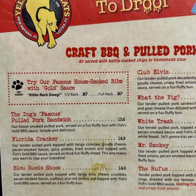 Menu photo 2 Yellow Dog Eats Windermere, FL