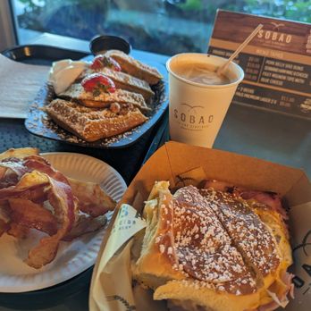 Sobao by Los Cidrines - Mallorca (front), Pumpkin Waffles (back) - Bakeries Near Me - San Juan, Puerto Rico Sobao by Los Cidrines - Mallorca (front), Pumpkin Waffles (back) - Bakeries Near Me - San Juan, Puerto Rico