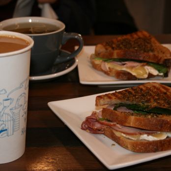 Cat & Cloud - 2x brie cheese and ham sandwich & hot drinks combo - Coffee & Tea Near Me - Santa Cruz, California Cat & Cloud - 2x brie cheese and ham sandwich & hot drinks combo - Coffee & Tea Near Me - Santa Cruz, California