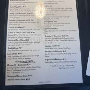 Congregate Kitchen & Lounge - Menu - Breakfast & Brunch Near Me - Houston, Texas