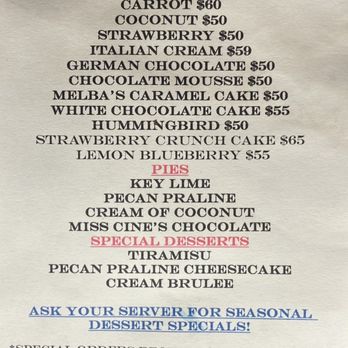 Walnut Hills - Desert menu - Southern Near Me - Vicksburg, Mississippi Walnut Hills - Desert menu - Southern Near Me - Vicksburg, Mississippi