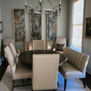 MILIEU - a dining room with a table and chairs - Interior Design Near Me MILIEU - a dining room with a table and chairs - Interior Design Near Me