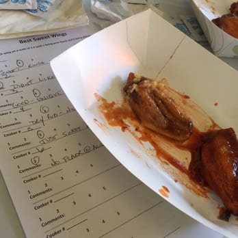 Biggest Little City Wing Fest - Official judging sheet. I don't know who thought caramel was a good sauce for hot wings, ew! #yelpreno #wingfest - Festivals Near Me - Reno, Nevada Biggest Little City Wing Fest - Official judging sheet. I don't know who thought caramel was a good sauce for hot wings, ew! #yelpreno #wingfest - Festivals Near Me - Reno, Nevada