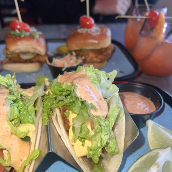 Doughboy Johnnys - Chop cheese tacos, Spritz, Nashville Hot Chicken Sliders (2) - Pizza Near Me - Linden, New Jersey