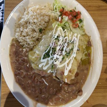 El Chilango Chido - Carnitas enchiladas. The enchiladas were very good, real cheesy. I finished the rice then brought on enchilada home for lunch next day. - Mexican Near Me - Stockton, California