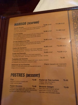 Menu photo 3 Restaurante El Sol Woodstock, IL