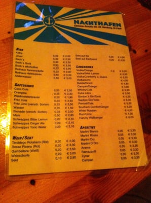 Menu photo 1 Nachthafen Hamburg, HH Menu photo 1 Nachthafen Hamburg, HH