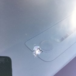 Rebadona Mobile Rock & Chip Windshield Specialist - Chip before Rebadonna fixed it! ... so much. Better now and no spider legs coming off if it either now