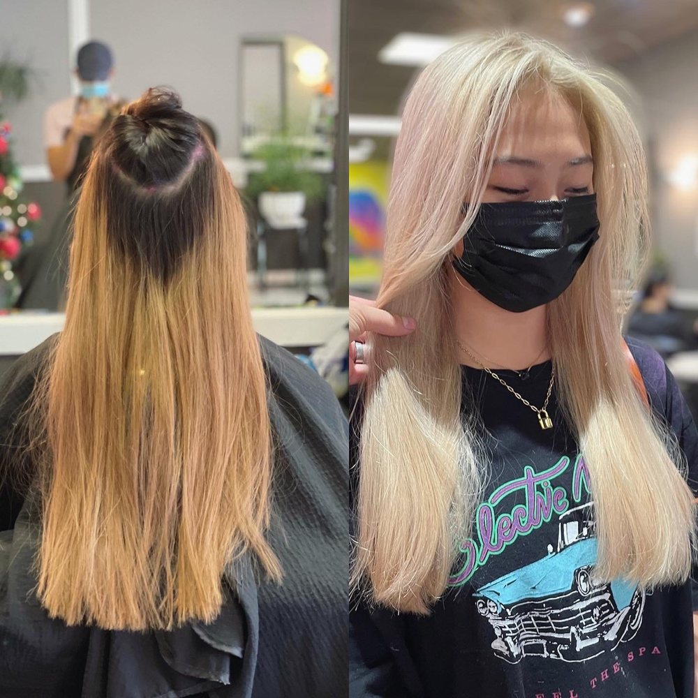 Color correction by Cesar Caro cesarhaircolor cesarbarbercolorist Yelp