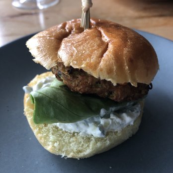 AMBAR Restaurant, Clarendon - fried zucchini slider - Modern European Near Me - Arlington, Virginia