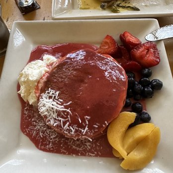 Portage Bay Cafe - Ballard - Lemon Raspberry ricotta pancakes - New American Near Me - Seattle, Washington