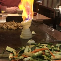 Shogun Japanese Steakhouse - The famous flaming onion!!!