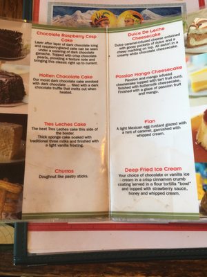 Menu photo 8 Azteca Mexican Restaurant Charlotte, NC