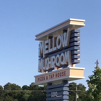 Mellow Mushroom Murrells Inlet - Exterior Sign by the road - Pizza Near Me - Murrells Inlet, South Carolina