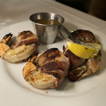 B Christopher's - Bacon-wrapped jumbo shrimp. - American Near Me - Greensboro, North Carolina B Christopher's - Bacon-wrapped jumbo shrimp. - American Near Me - Greensboro, North Carolina