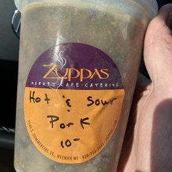 Zuppas Market Cafe and Catering - Sweet Jesus this might be the worst soup I have ever tried.  It smelled like simmering corpse when I heated it on the stove.