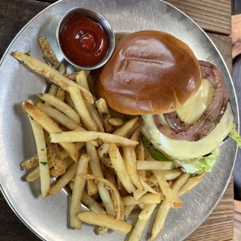Eureka! - Plain hamburger with fries. - Burgers Near Me - Claremont, California