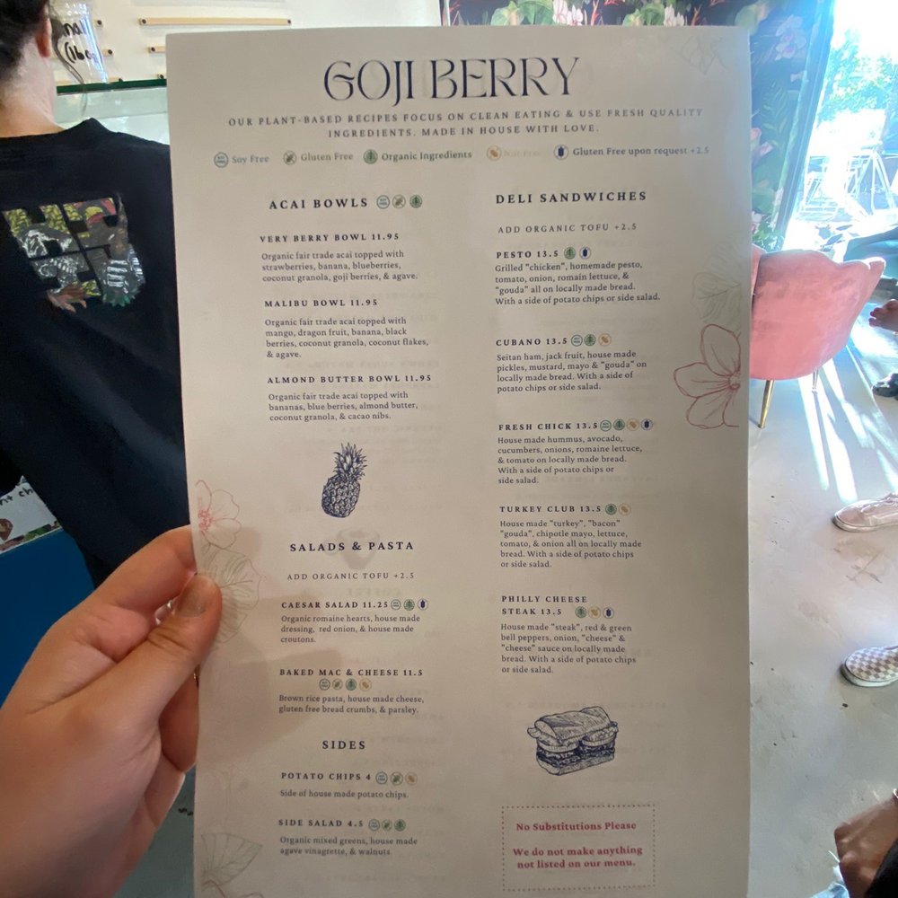 Goji Berry - Food menu - Vegan Near Me - Phoenix, Arizona Goji Berry - Food menu - Vegan Near Me - Phoenix, Arizona