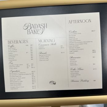 Badash Bakes - Menu July 2025 - Bakeries Near Me - Pasadena, California Badash Bakes - Menu July 2025 - Bakeries Near Me - Pasadena, California