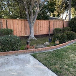 My new back fence, the neighbors are already commenting how beautiful it is. My new back fence, the neighbors are already commenting how beautiful it is.
