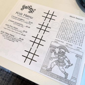 Keifer’s Restaurant - Kid's menu - Mediterranean Near Me - Madison, Mississippi