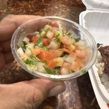 Kehau's Kitchen - Local Boy Combo - Lomi Salmon - Hawaiian Near Me - Aiea, Hawaii