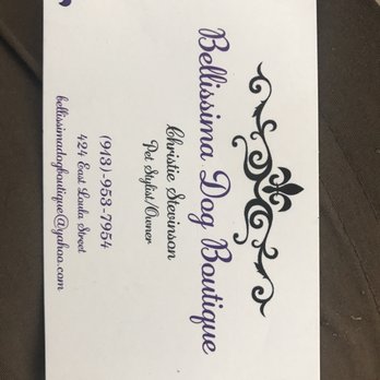 Bellissima Dog Boutique - Business card - Pet Groomers Near Me - Olathe, Kansas Bellissima Dog Boutique - Business card - Pet Groomers Near Me - Olathe, Kansas