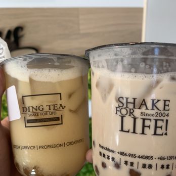Ding Tea - Green Tea Yakult with boba. Signature milk tea with boba. - Coffee & Tea Near Me - Los Angeles, California