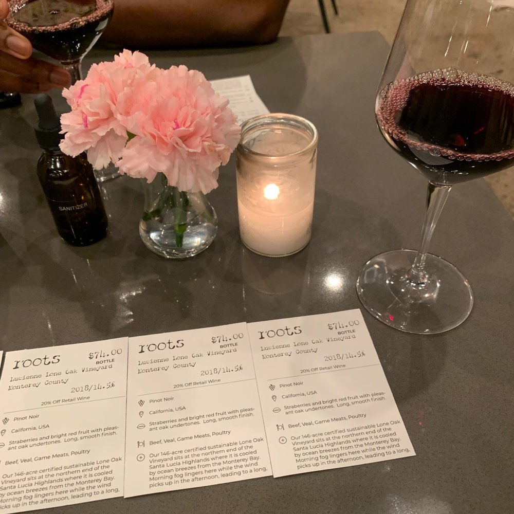 Roots - Info cards that compliment each wine! - Wine Bars Near Me - Houston, Texas Roots - Info cards that compliment each wine! - Wine Bars Near Me - Houston, Texas