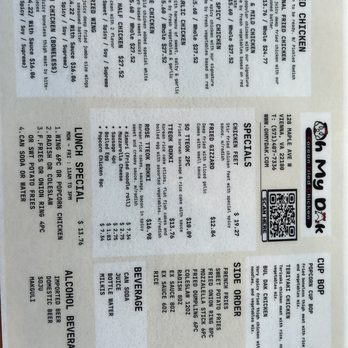 Oh My Dak - Menu - Korean Near Me - Vienna, Virginia