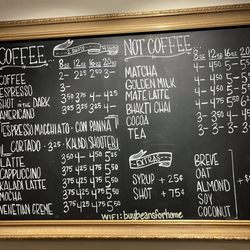 Kaladi Coffee Roasters - Menu