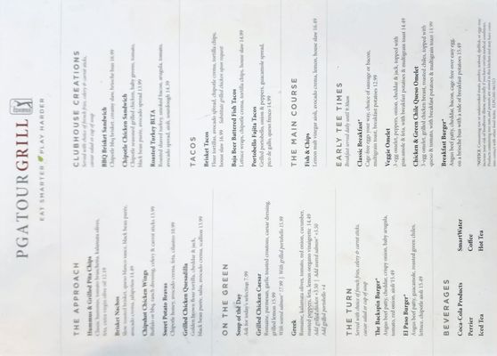 Menu photo 5 PGATour Grill El Paso, TX