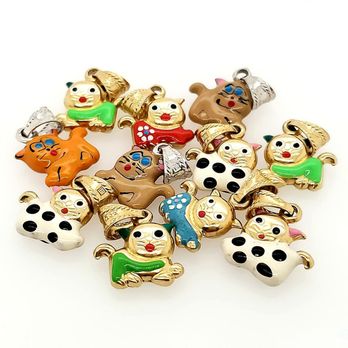 Chain Corner - 14K Enamel Cat Charms - Wholesale Stores Near Me - New York, New York