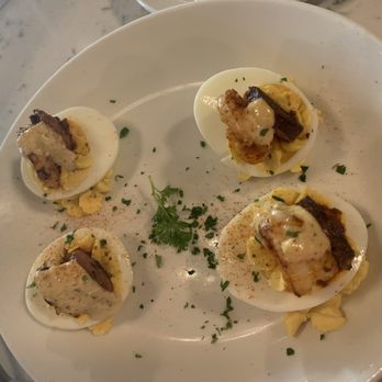 The Rouxpour - Cajun deviled eggs - 8/10 - Cajun/Creole Near Me - Houston, Texas The Rouxpour - Cajun deviled eggs - 8/10 - Cajun/Creole Near Me - Houston, Texas