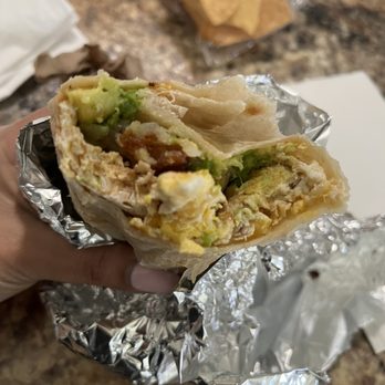 Taquiza Limon - Breakfast burrito (no meat or cheese, sub avocado for meat) - Mexican Near Me - Brentwood, California Taquiza Limon - Breakfast burrito (no meat or cheese, sub avocado for meat) - Mexican Near Me - Brentwood, California