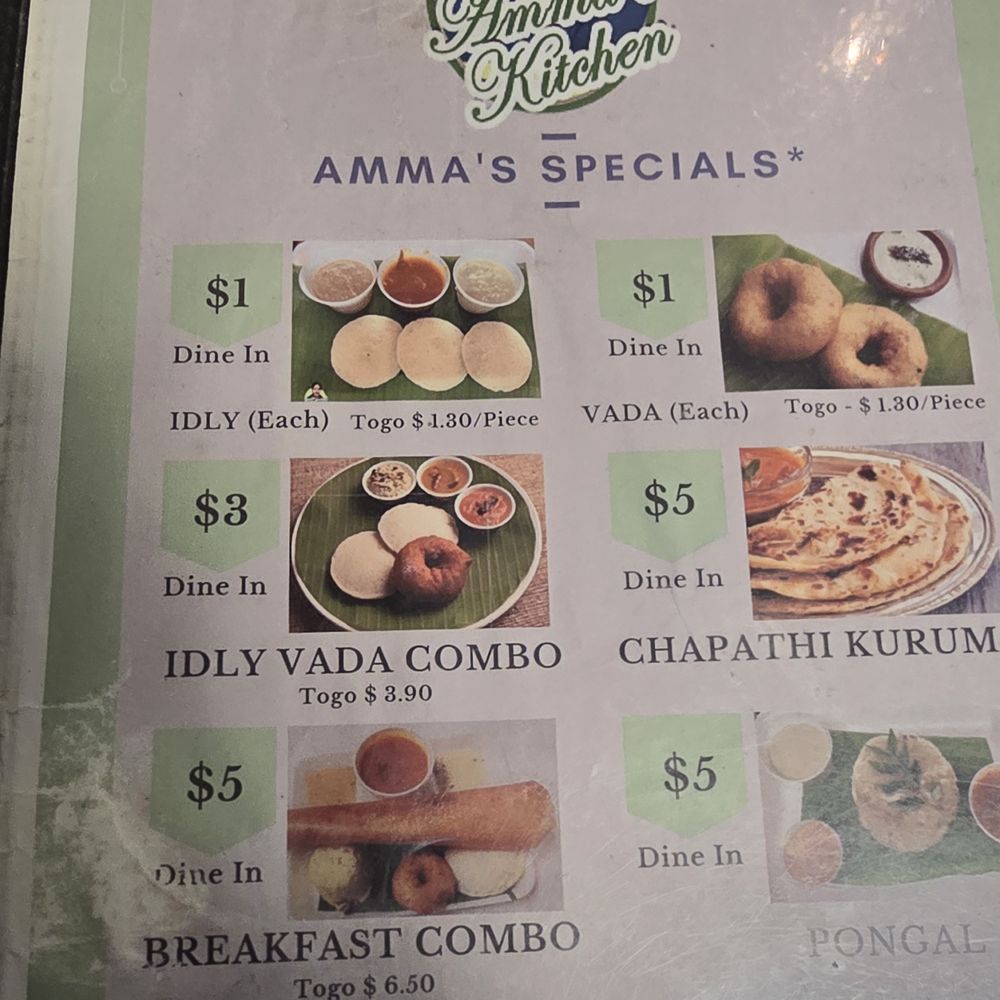 Amma's Kitchen - Menu - Indian Near Me - Edison, New Jersey