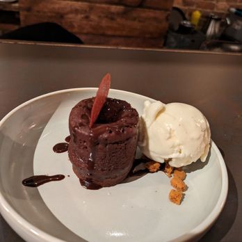 Up Thai - Chocolate lava cake with vanilla ice cream - Thai Near Me - New York, New York