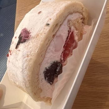 Takahachi Bakery - Cherry Blossom roll Cake - Coffee & Tea Near Me - Brooklyn, New York