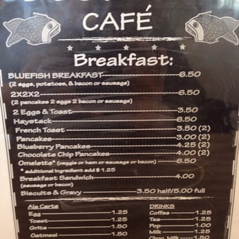 Bluefish Cafe - menu and prices - Cafes Near Me - Elliott, Illinois